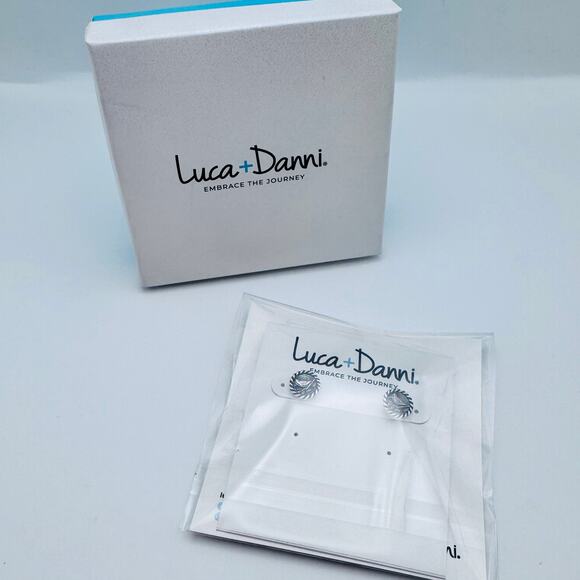 NWT Luca + Danni Cardinal Silver Tone Earrings - Picture 1 of 4